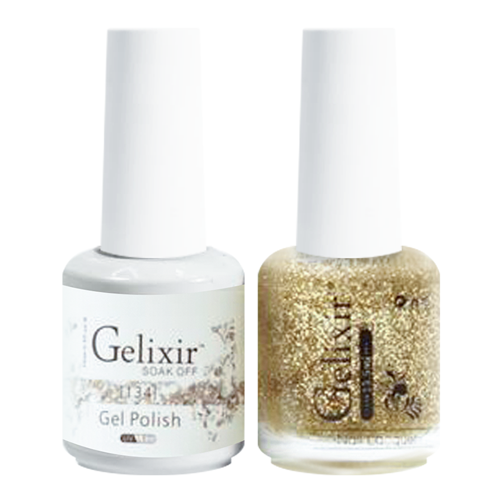 GELIXIR Holiday Gift Bubdle: 7 Gel Polishes, 1 Base Gel, 1 Top Gel - 037, 134, 178, 103, 091, 082, 093