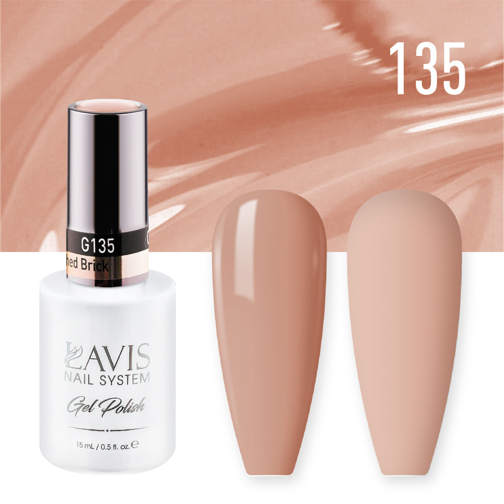 LAVIS 135 Sunwashed Brick - Nail Lacquer 0.5 oz