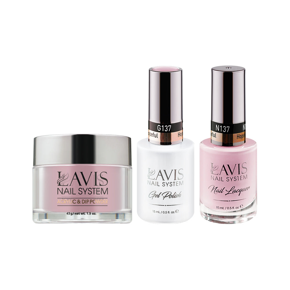 LAVIS 3 in 1 - 137 Hopeful - Acrylic & Dip Powder, Gel & Lacquer