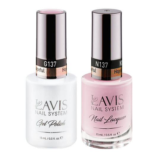 LAVIS 137 Hopeful - Gel Polish & Matching Nail Lacquer Duo Set - 0.5oz