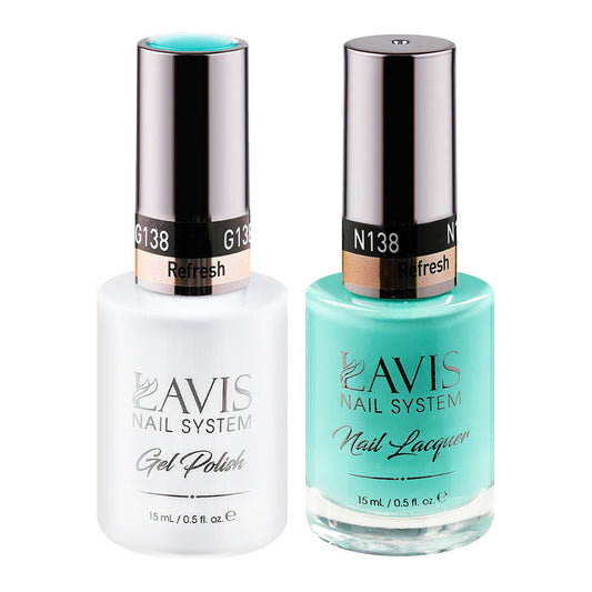 LAVIS 138 Refresh - Gel Polish & Matching Nail Lacquer Duo Set - 0.5oz