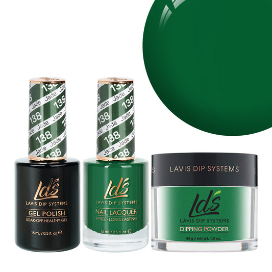 LDS 3 in 1 - 138 Jade - Dip (1.5oz), Gel & Lacquer Matching