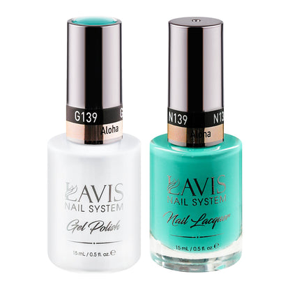 LAVIS 139 Aloha - Gel Polish & Matching Nail Lacquer Duo Set - 0.5oz