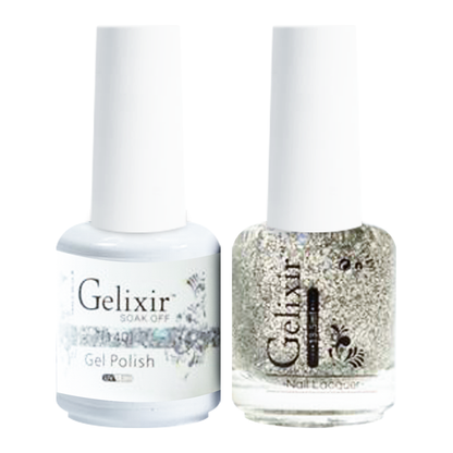 GELIXIR Holiday Gift Bubdle: 7 Gel Polishes, 1 Base Gel, 1 Top Gel - 052, 125, 040, 034, 140, 038, 101