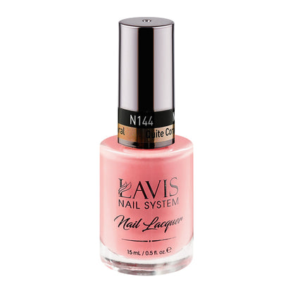 LAVIS 144 Quite Coral - Nail Lacquer 0.5 oz