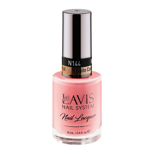 LAVIS 144 Quite Coral - Nail Lacquer 0.5 oz