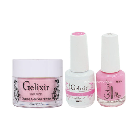 Gelixir 3 in 1 -  147 - Acrylic & Dip Powder, Gel & Lacquer