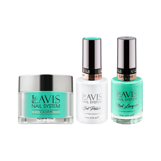 LAVIS 3 in 1 - 148 Lark Green - Acrylic & Dip Powder, Gel & Lacquer