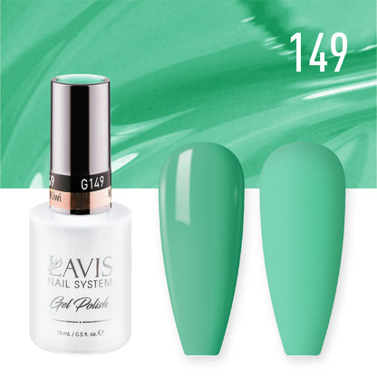 LAVIS 149 Kiwi - Gel Polish & Matching Nail Lacquer Duo Set - 0.5oz