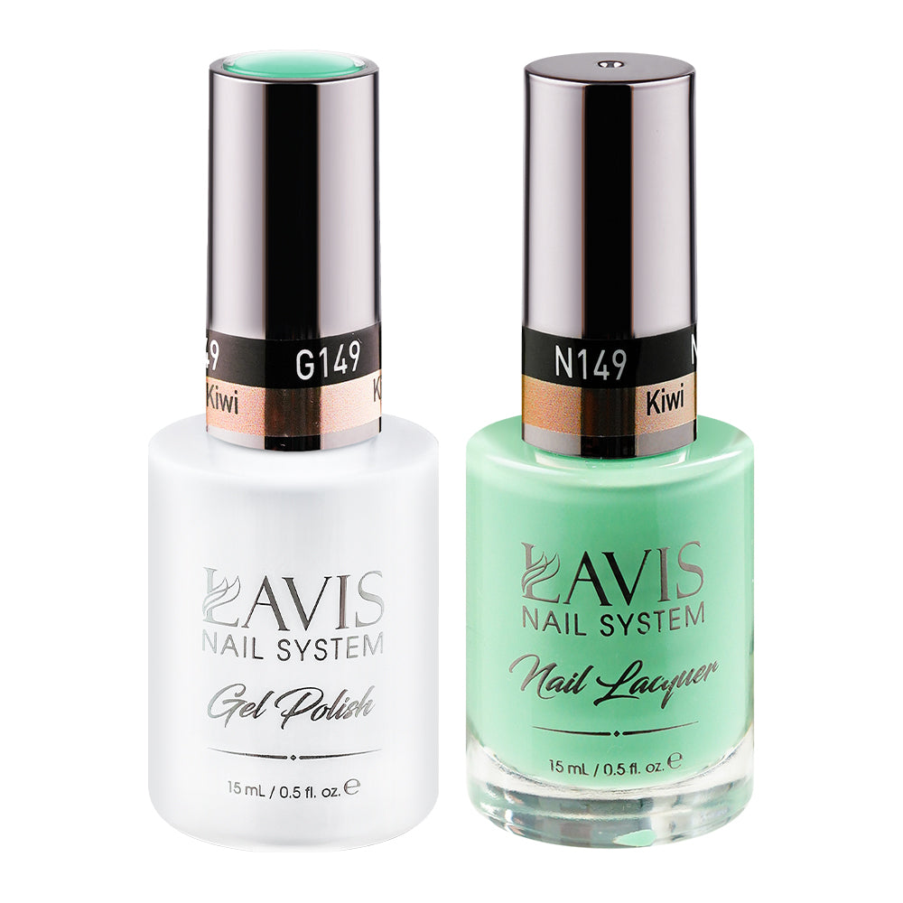 LAVIS 149 Kiwi - Gel Polish & Matching Nail Lacquer Duo Set - 0.5oz