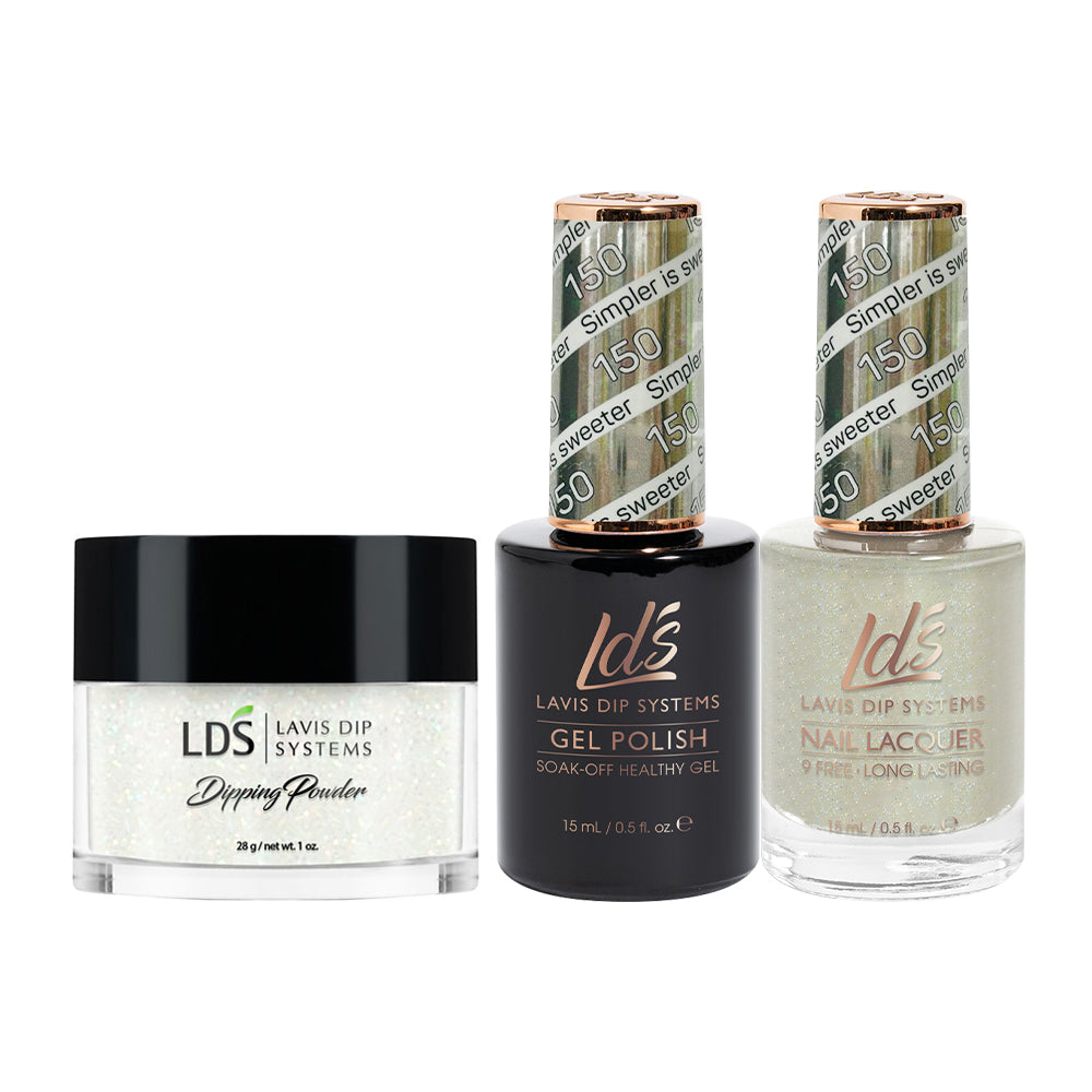 LDS 3 in 1 - 150 Simpler is sweeter  - Dip (1oz), Gel & Lacquer Matching