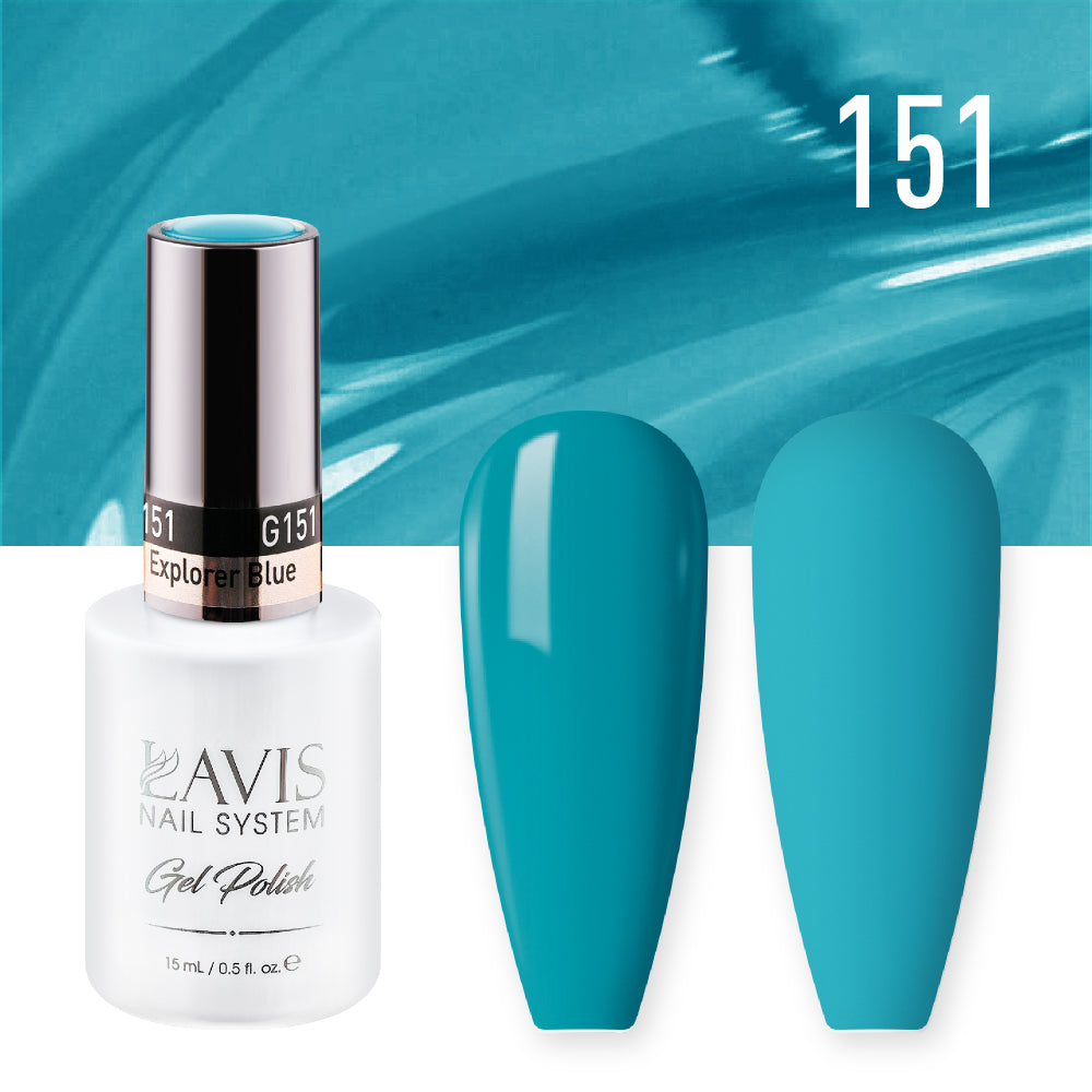 LAVIS 151 Explorer Blue - Nail Lacquer 0.5 oz