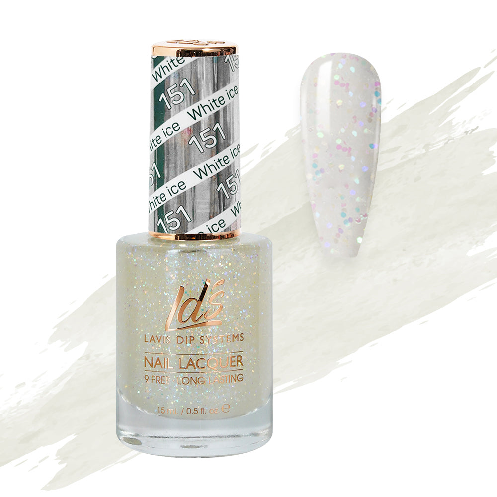 LDS 151 White ice - LDS Healthy Nail Lacquer 0.5oz