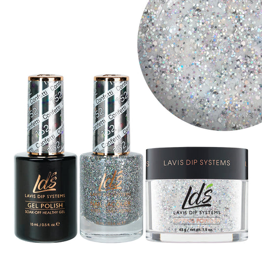 LDS 3 in 1 - 152 Confetti - Dip (1.5oz), Gel & Lacquer Matching