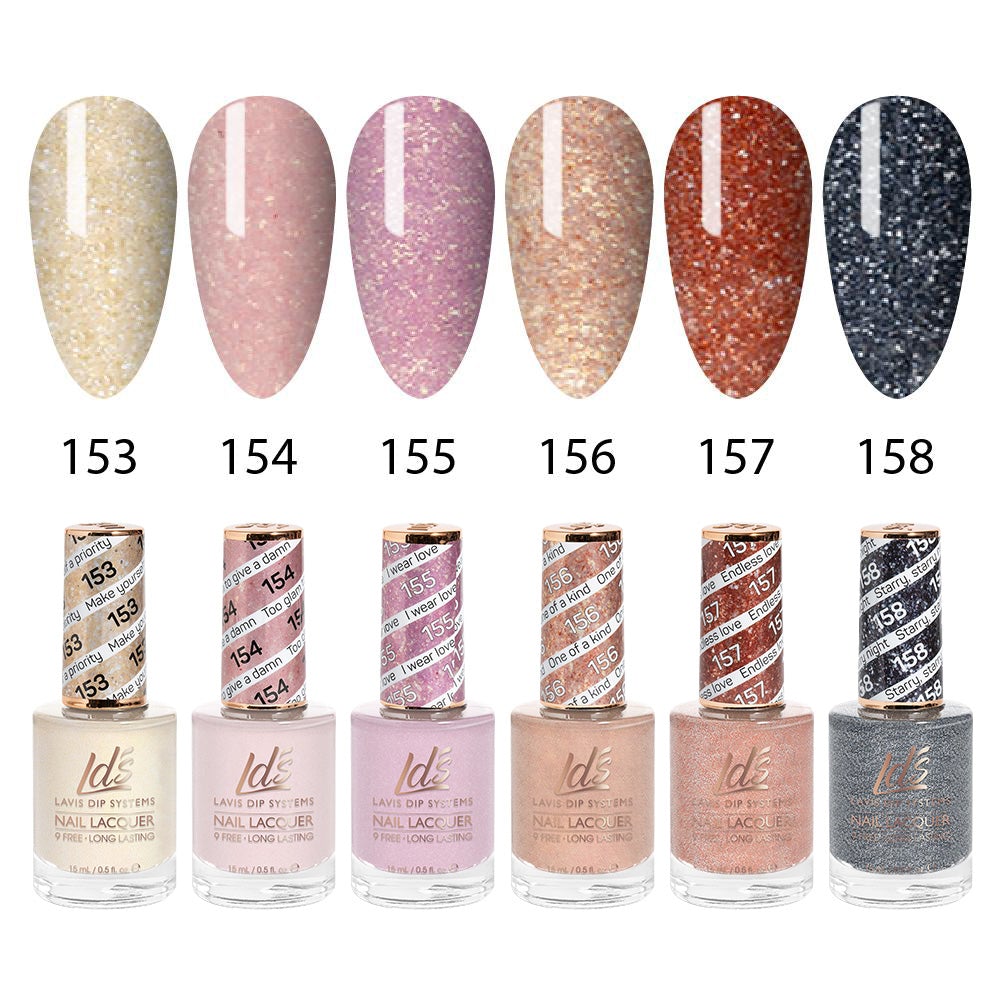 LDS Healthy Nail Lacquer  Set (6 colors) : 153 to 158