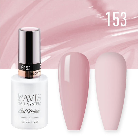 LAVIS 153 Teaberry - Gel Polish & Matching Nail Lacquer Duo Set - 0.5oz
