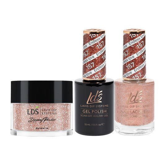 LDS 3 in 1 - 157 Endless Love - Dip (1oz), Gel & Lacquer Matching