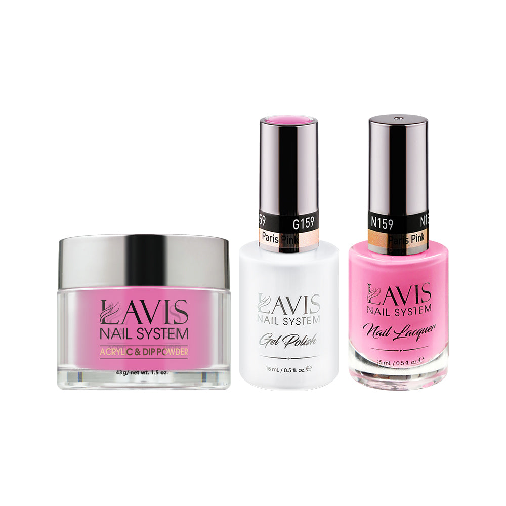 LAVIS 3 in 1 - 159 Paris Pink - Acrylic & Dip Powder, Gel & Lacquer