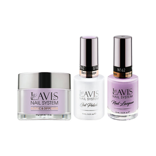 LAVIS 3 in 1 - 162 Berry Frappe - Acrylic & Dip Powder, Gel & Lacquer