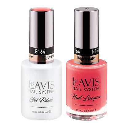 LAVIS 164 Rejuvenate - Gel Polish & Matching Nail Lacquer Duo Set - 0.5oz