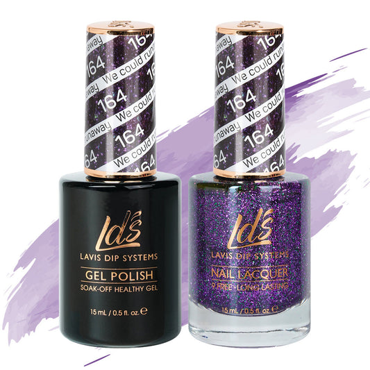 LDS 164 We Could Runaway - LDS Healthy Gel Polish & Matching Nail Lacquer Duo Set - 0.5oz