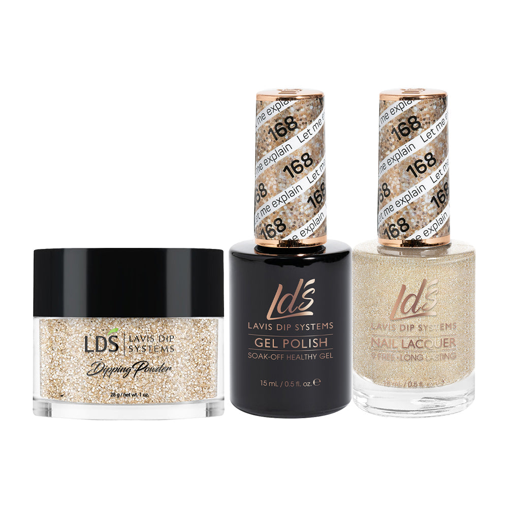 LDS 3 in 1 - 168 Let Me Explain - Dip (1oz), Gel & Lacquer Matching