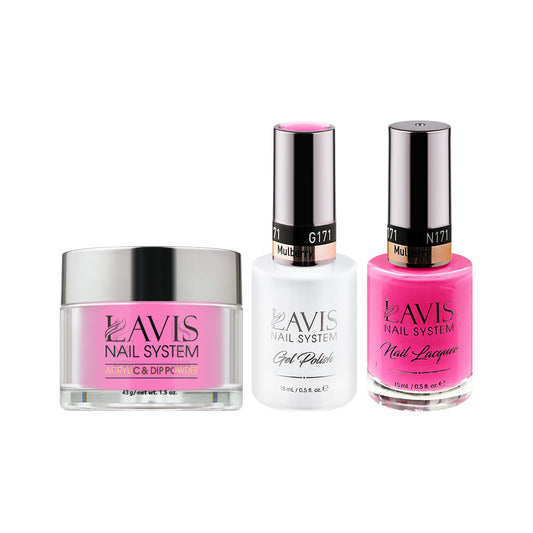 LAVIS 3 in 1 - 171 Mulberry - Acrylic & Dip Powder, Gel & Lacquer