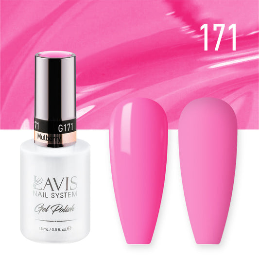LAVIS 171 Mulberry - Gel Polish & Matching Nail Lacquer Duo Set - 0.5oz