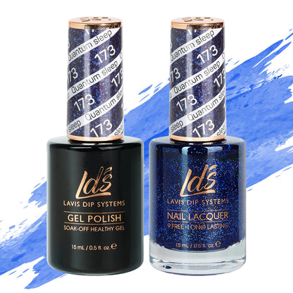 LDS 173 Quantum Sleep - LDS Healthy Gel Polish & Matching Nail Lacquer Duo Set - 0.5oz