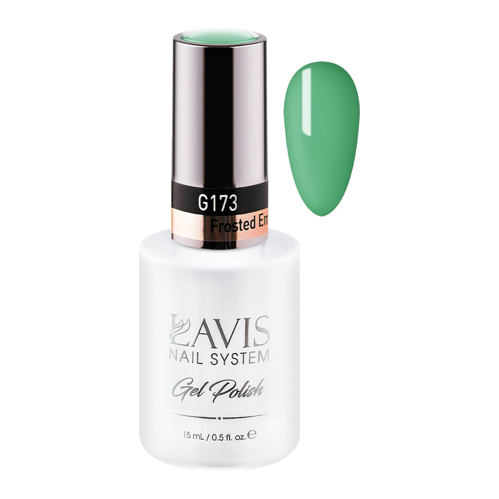 LAVIS 173 Frosted Emerald - Gel Polish 0.5 oz