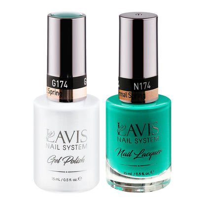 LAVIS 174 Thermal Spring - Gel Polish & Matching Nail Lacquer Duo Set - 0.5oz