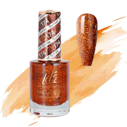 LDS 174 Sunset Soirée - LDS Healthy Nail Lacquer 0.5oz