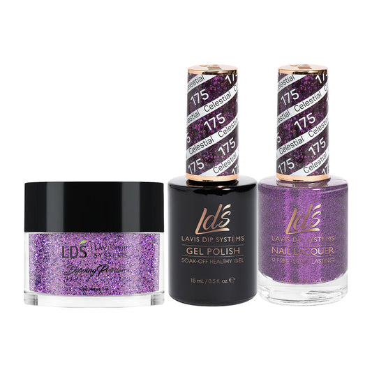 LDS 3 in 1 - 175 Celestial - Dip (1oz), Gel & Lacquer Matching