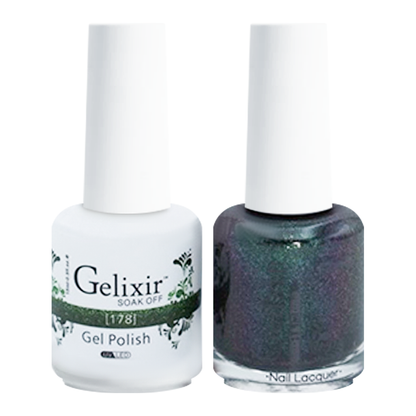 GELIXIR Holiday Gift Bubdle: 7 Gel Polishes, 1 Base Gel, 1 Top Gel - 037, 134, 178, 103, 091, 082, 093