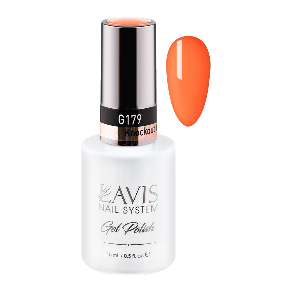 LAVIS 179 Knockout Orange - Gel Polish 0.5 oz