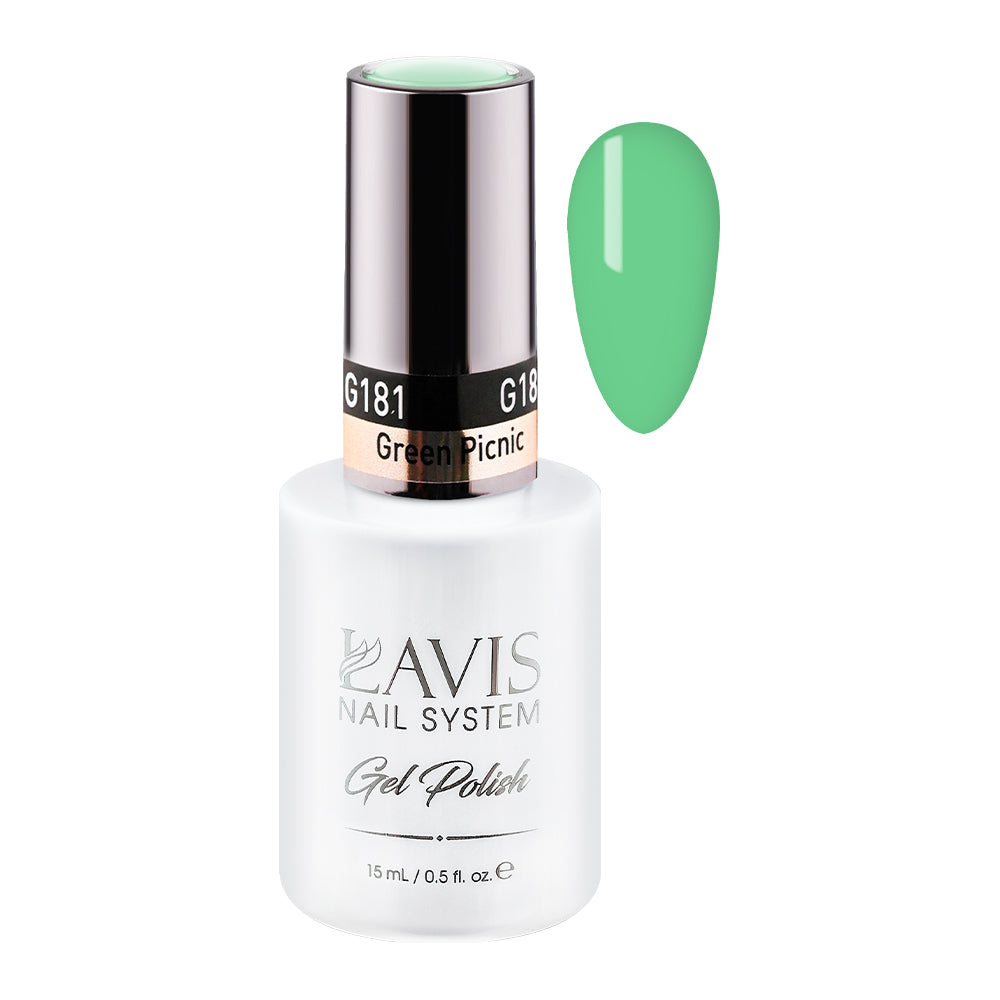 LAVIS 181 Green Picnic - Gel Polish 0.5 oz