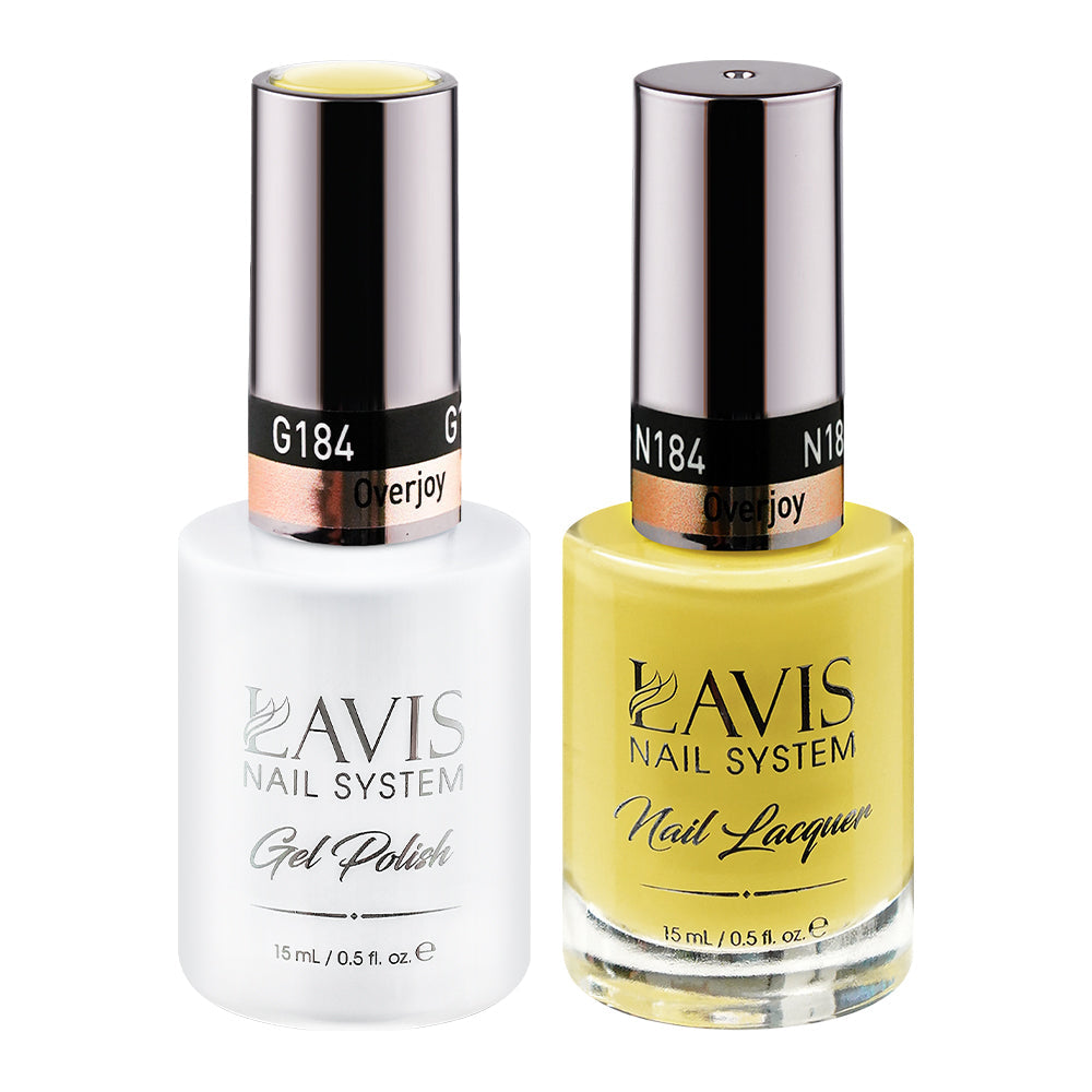 LAVIS 184 Overjoy - Gel Polish & Matching Nail Lacquer Duo Set - 0.5oz