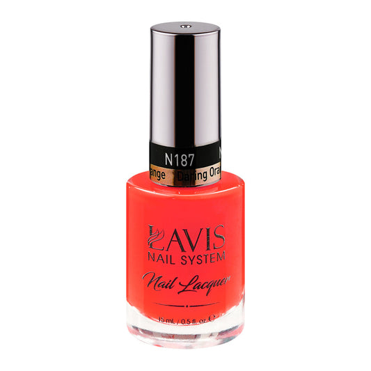 LAVIS 187 Daring Orange - Nail Lacquer 0.5 oz