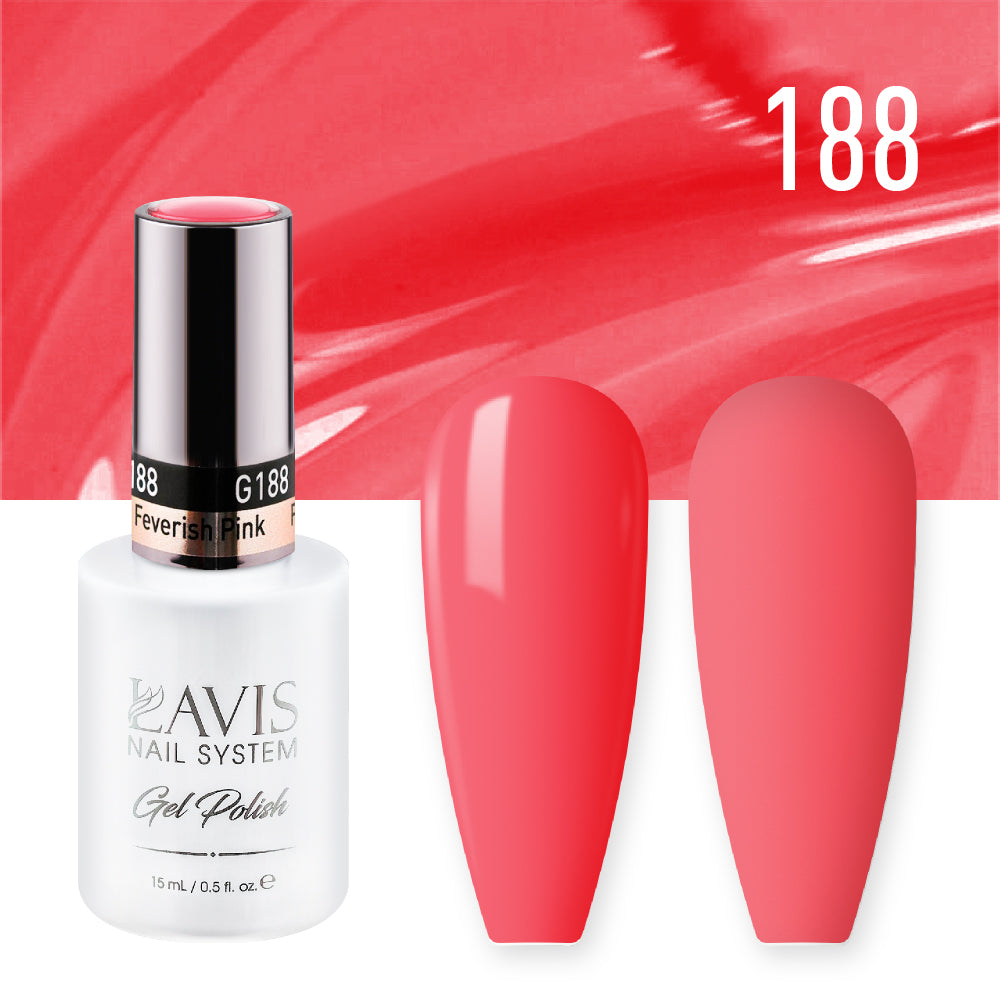 LAVIS 188 Feverish Pink - Nail Lacquer 0.5 oz