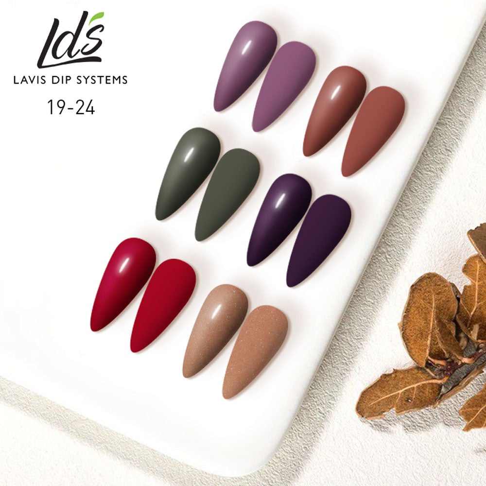 LDS Healthy Nail Lacquer  Set (6 colors) : 19 to 24