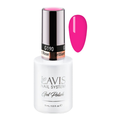 LAVIS 190 Brilliant Rose - Gel Polish 0.5 oz