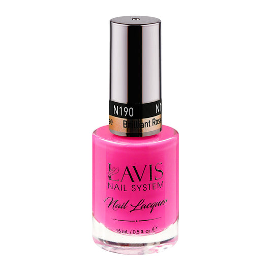 LAVIS 190 Brilliant Rose - Nail Lacquer 0.5 oz