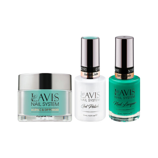 LAVIS 3 in 1 - 191 Jargon Jade - Acrylic & Dip Powder, Gel & Lacquer