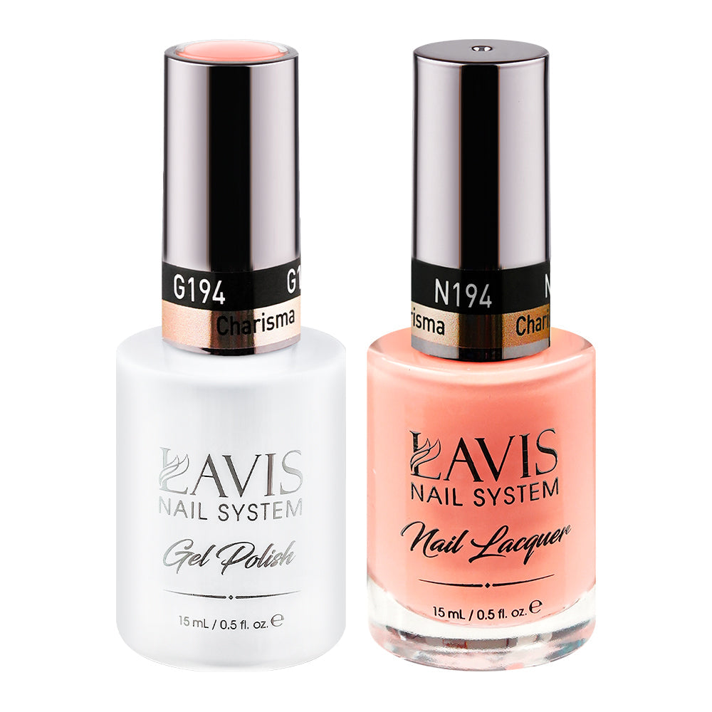 LAVIS 194 Charisma - Gel Polish & Matching Nail Lacquer Duo Set - 0.5oz