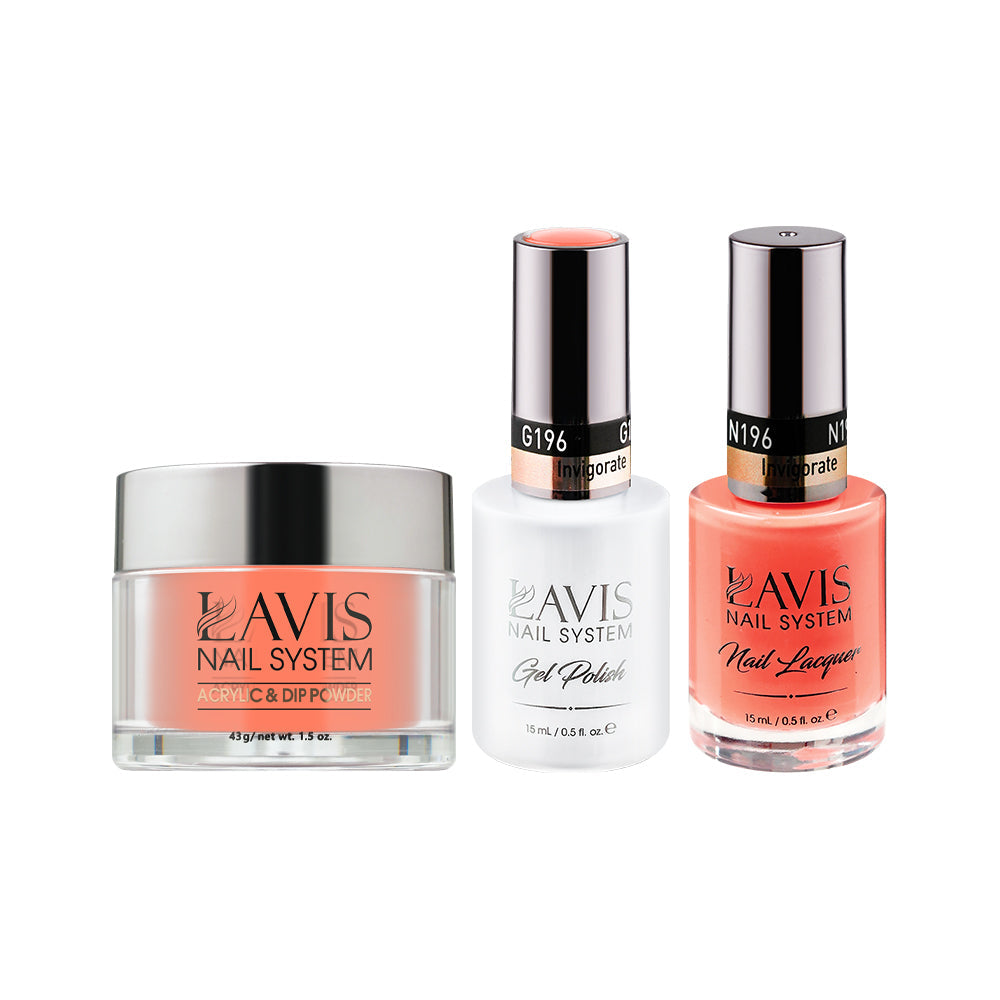 LAVIS 3 in 1 - 196 Invigorate - Acrylic & Dip Powder, Gel & Lacquer