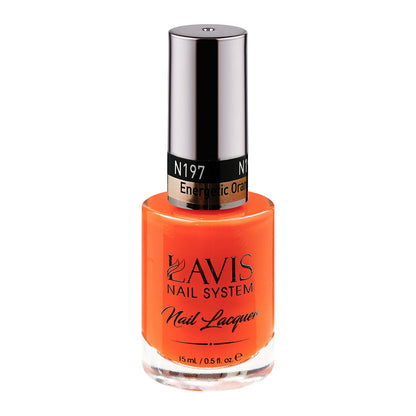 LAVIS 197 Energetic Orange - Nail Lacquer 0.5 oz