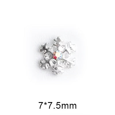 #3B Snowflake Nail Charms - Silver by Classy Nail Art sold by DTK Nail Supply