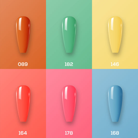 Lavis Gel Color Set 10 (6 colors) : 089; 182; 146; 164; 178; 168