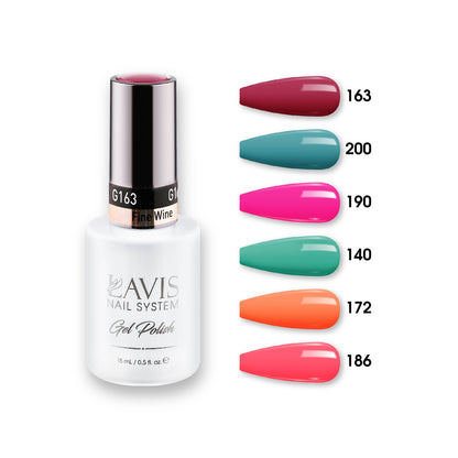 Lavis Gel Color Set 13 (6 colors) : 163; 200; 190; 140; 172; 186