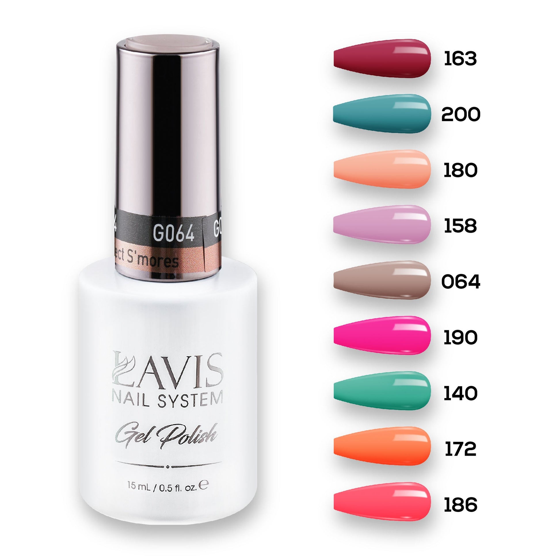 9 Lavis Holiday Gel Nail Polish Collection - SET 13 - 163; 200; 180; 158; 064; 190; 140; 172; 186